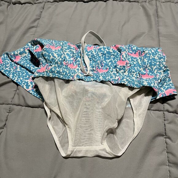 Chubbies Boys Blue Pink Flamingo Printed Swim Trunks Youth Size Small 8/9 - Picture 8 of 8